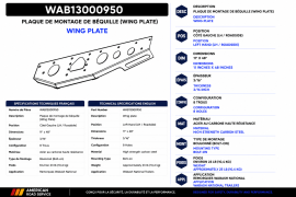 WABASH LANDING GEAR WING PLATE LH