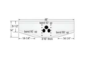 WABASH LANDING GEAR WING PLATE UNIVERSAL