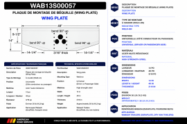 WABASH LANDING GEAR WING PLATE UNIVERSAL