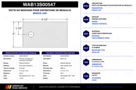 WABASH LANDING GEAR MOUNTING EAR BRACE