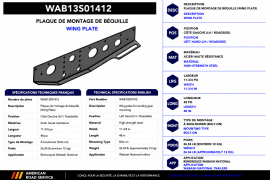 WABASH LANDING GEAR WING PLATE LH