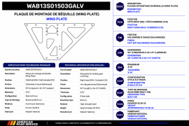 WABASH LANDING GEAR WING PLATE GALV RH