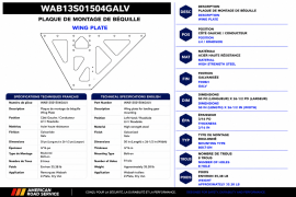 WABASH LANDING GEAR WING PLATE GALV LH