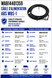 WABASH MBS-1 ABS POWER CABLE 576"