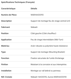 SUPPORT DE LUMI&Egrave;RE