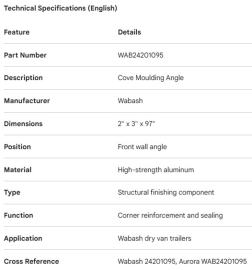 PROFIL DE FINITION DE REV&Ecirc;TEMENT INT&Eacute;RIEUR