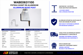 WABASH NOSE POST ALUM 1-3/4" Z TYPE 110"