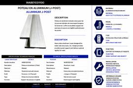 WABASH ALUMINUM J POST