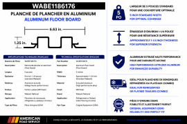 WABASH ALUMINUM FLOOR BOARD 5"