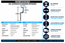 WABASH TOP RAIL LOWER REEFER 52'