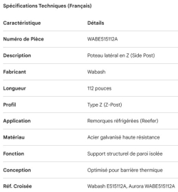POTEAU DE C&Ocirc;T&Eacute;