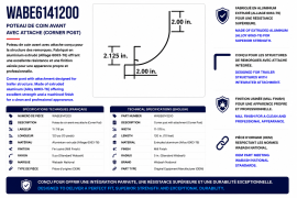 WABASH CORNER POST 11-7/8" WITH ATTACHMENT