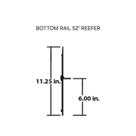 WABASH BOTTOM RAIL REEFER