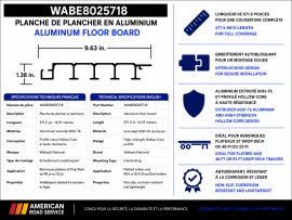 WABASH ALUMINUM FLOOR BOARD 571.5"