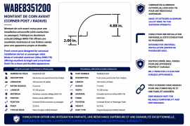 WABASH CORNER POST 12-7/8"  W/ATTACHMENT