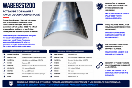 WABASH CORNER POST 12-7/8" W/O ATTACHMENT