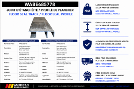 WABASH FLOOR SEAL TRACK