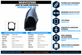 WABASH INNER REEFER DOOR SEAL BUBBLE TYPE 14'