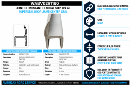 WABASH 0.50" X 9'8" SUPERSEAL DOOR JAM CTR