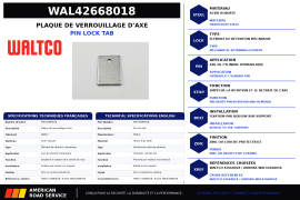 WALTCO CYLINDER PIN LOCK TAB