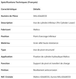 AXE DE CYLINDRE