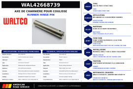 WALTCO PIN RUNNER HINGE