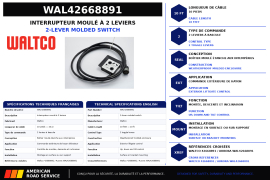WALTCO SWITCH MOLDED 2 TOGGLE 10'