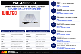 WALTCO ALUM EXT REPLACEMENT 50MM X 6