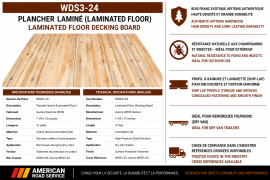 LAMINATED FLOOR 1-1/8" X 12" X 12'