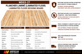 LAMINATED FLOOR 1-3/8" X 12" X 12'