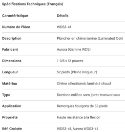 PLANCHER DE CH&Ecirc;NE LAMIN&Eacute;