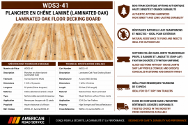LAMINATED OAK FLOORING 1-3/8" X 12" X 52'