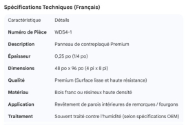 PLYWOOD PREMIUM 0.25" X 48" X 96"