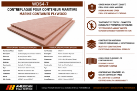 MARINE CONTAINER PLYWOOD FLOORING 1.125" X 48" X 96"