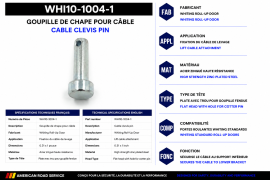WHITING ROLL-UP DOOR CABLE CLEVIS PIN 0.31" X 1"