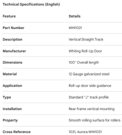 RAIL DE PORTE COULISSANTE