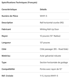 RAIL DE PORTE COULISSANTE