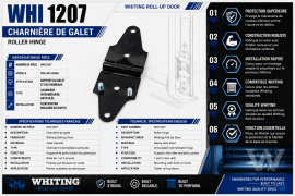 WHITING ROLL-UP DOOR ROLLER HINGE