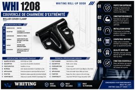 WHITING ROLL-UP DOOR HINGE COVER 2 HOLES