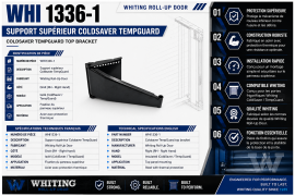 WHITING COLDSAVER TEMPGUARD ROLL-UP DOOR TOP BRACKET RH