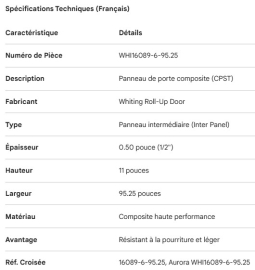 PANNEAU DE PORTE COULISSANTE