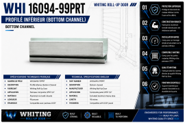 WHITING ROLL-UP DOOR BOTTOM CHANNEL CPST DOOR 1/2" X 98"