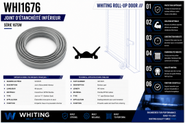 WHITING ROLL-UP DOOR BOTTOM SEAL 96"