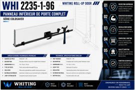 WHITING COLDSAVER BOTTOM DOOR PANEL COMPLETE 14-1/2" X 96"