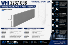 WHITING COLDSAVER DOOR INTER PANEL 13.50" X 96" PPW