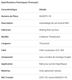 RAIL DE PORTE COULISSANTE