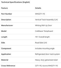RAIL DE PORTE COULISSANTE