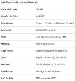 SUPPORT DE BALANCIER