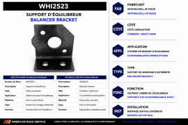WHITING ROLL-UP DOOR BALANCER BRACKET CURBSIDE