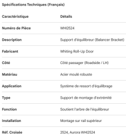 SUPPORT DE BALANCIER